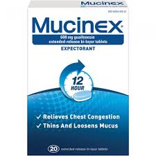 Mucinex 12 Hour Chest Cough Relief 600mg 20 tab - Green Cross Chemist