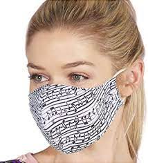 Face Mask Music Eco Chic Reusable Face Mask