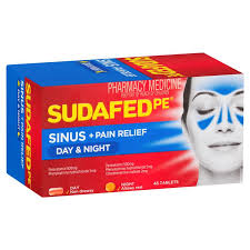 Sudafed PE Sinus Day & Night Relief Tablets 48s - Green Cross Chemist