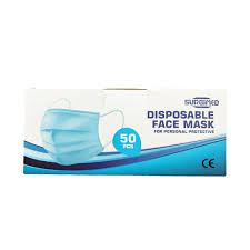 Face Masks Disposable Surgimed 3 Ply Box 50 - Green Cross Chemist