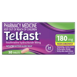 Telfast 180mg Tablets 30s